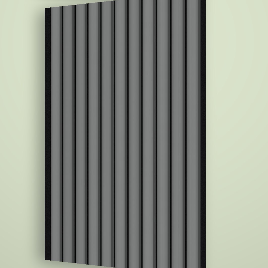 Cantera Slatted Wall Board — Gray