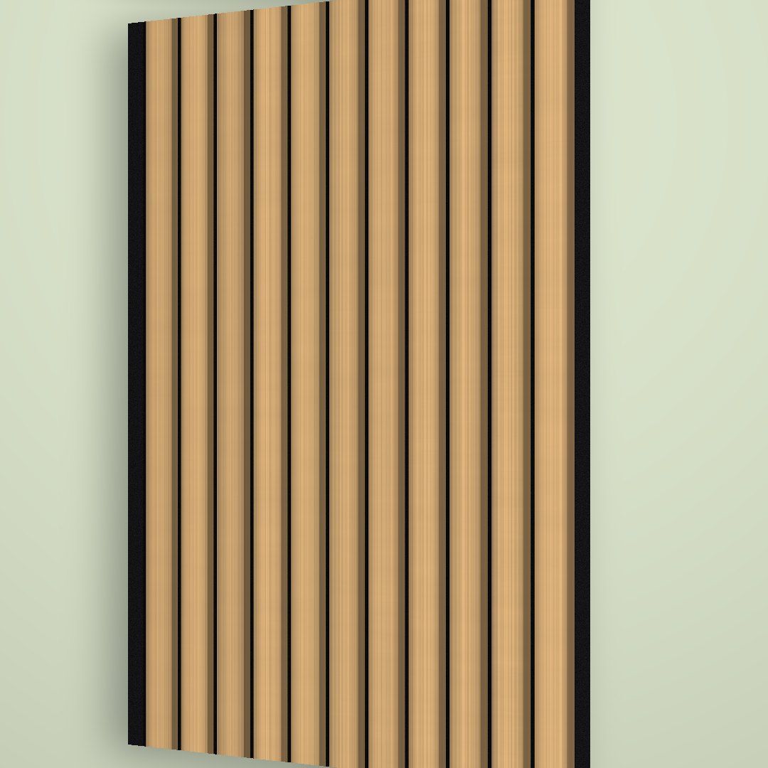 Cantera Slatted Wall Board — Light Oak